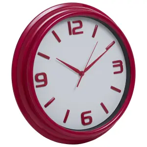 Maison by Premier Raspberry Plastic Wall Clock