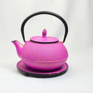 Bloomsbury Market Cloelia 1.2ml Solid Colour Teapot Purple/Gold