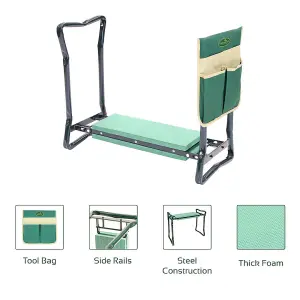 GardenKraft 10139 Folding Garden Kneeler