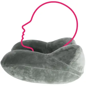 Inflatable Travel Pillow  - grey