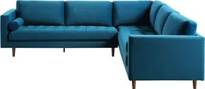 Henrietta 5+Seater Corner Sofa, Teal Velvet - Daals - Sofas