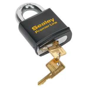 Sealey Steel Body Padlock With Two Keys Heavy Duty Anti-Drill 70mm PL504