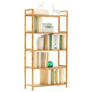 5 Tier Portable Wood  Book Shelves Organizer for Living Room Home 680mm(W)