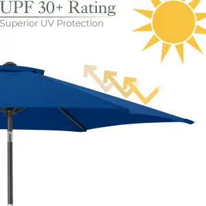 2.7m Crank and Tilt Parasol - Navy