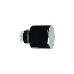 GoodHome Kimlos Black Nickel effect Metal Squared Curtain pole finial (Dia)28mm