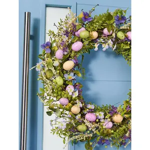 Faux Mistletoe 80cm Wreath