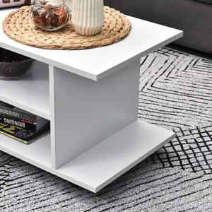 HOMCOM Modern TV Stand Entertainment Centre Storage Console Mobile Cabinet