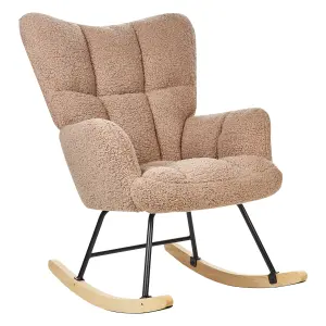 Rocking Chair OULU Boucle Sand Beige