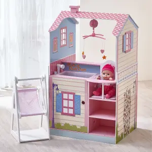 Teamson Kids - Olivia's Classic Doll Changing Station Dollhouse-pink