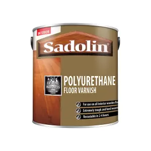 Sadolin Polyurethane Clear Floor Varnish Satin 2.5L