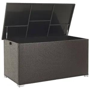 Storage Box PE Rattan Brown MODENA