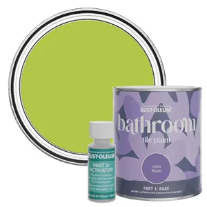 Rust-Oleum Key Lime Satin Bathroom Tile Paint 750ml