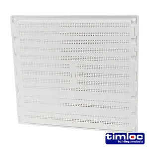 Timco - Timloc Internal Plastic Hit and Miss Louvre Mini Grille Vent - White - 1219W (Size 166 x 85 - 1 Each)