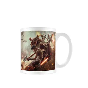 Rebel Moon - Part Two: The Scargiver In The Thick Of War Mug White/Brown (One Size)