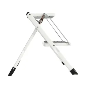 Oypla Foldable 2 Step Ladder Stepladder Non Slip Tread Safety Steel Portable Step Stool