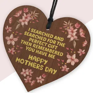 Red Ocean FUNNY Mothers Day Plaque Gift For Mum For Mothers Day Wooden Heart Keepsake Gift From Daughter