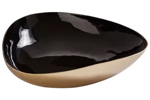 Interiors by Premier Elva Black And Gold Trinket Bowl