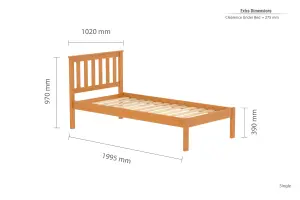 Birlea Denver Single Bed Frame In Pine