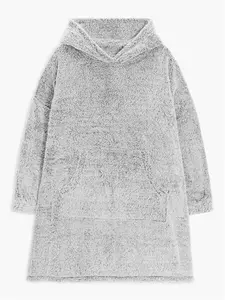 John Lewis Hi-Pile Oversized Lounge Hoodie