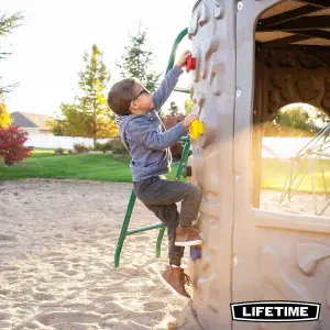 Lifetime 18 Ft. x 16 Ft. Adventure Tower Playset (Earthtone) Assembly Included