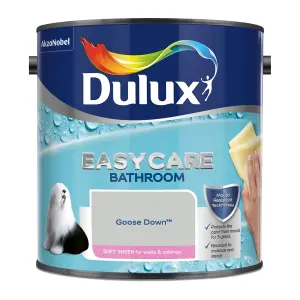 Dulux Easycare Bathroom Goose Down Soft sheen Wall paint, 2.5L