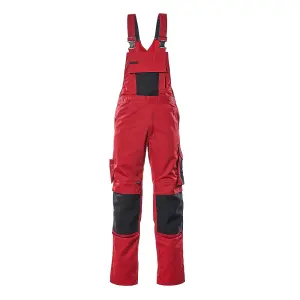 Mascot Unique Augsburg Bib & Brace - Red/Black   (34.5) (Leg Length - Regular)