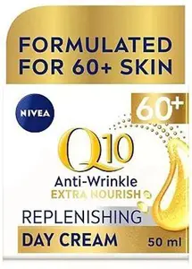 Nivea Q10 Power 60+ Anti-Wrinkle Face Cream Moisturiser 50Ml