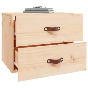 Berkfield Wall-mounted Bedside Cabinet 50x36x40 cm