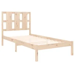 Berkfield Bed Frame Solid Wood Pine 100x200 cm