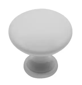 Kitchen Cupboard Cabinet Door Drawer Round Knob Handle Terni by GTV White