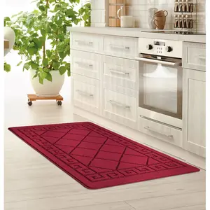 Tribela Gel Doormat Red / 80cm x 150cm