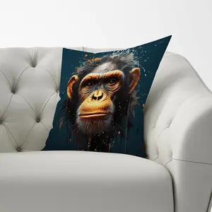 Splashart Realistic Monkey Face Cushions 60cm x 60cm