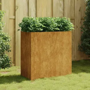 Berkfield Planter 40x80x80 cm Corten Steel