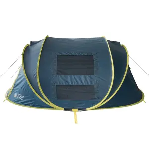 Tambu Acamp 3-4 Person Pop Up Tent Great for Festivals, Garden Camping and Beaches