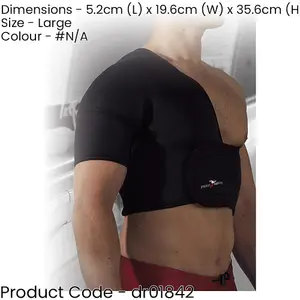 LARGE Right Side Half Shoulder Support Dislocation Rheumatic Relief Compression