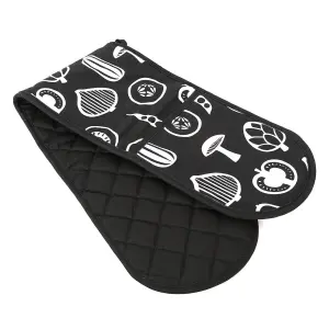 Maison by Premier Besa Black Double Oven Glove