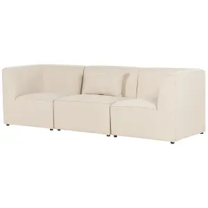 3 Seater Modular Jumbo Cord Sofa Beige LEMVIG