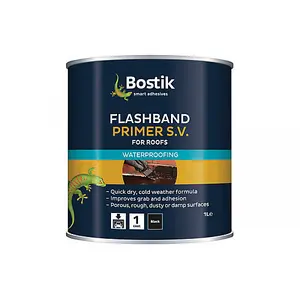 Bostik Original  Flashband Primer 1 Litre SV For Roofs Flashing Tape Primer