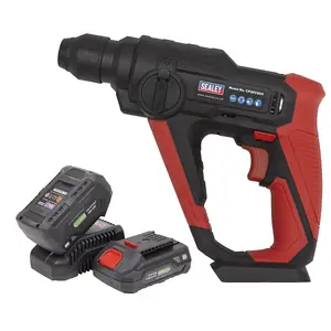 Sealey Cordless Rotary Hammer Drill Kit 20V SV20 Series SDS Plus - 2 Batteries CP20VSDSKIT