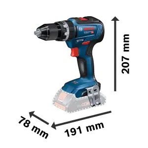 Bosch Professional 18V Li-ion Brushless Cordless Combi drill (2 x 4Ah) - GSB 18V-55