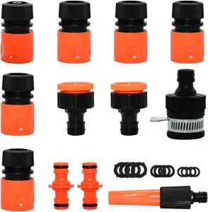 Ram Tap Connector Indoor Outdoor Kitchen Hose Connector Hose Pipe Garden Mixer Connectors Part x 15 Pieces