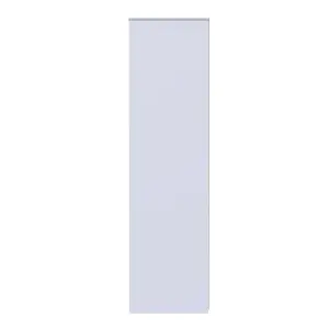 Taunton 2 Door 2 Drawer Wardrobe in Uniform Grey Gloss & White (Ready Assembled)