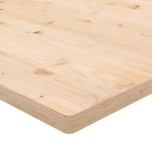 Berkfield Desk Top 110x60x2.5 cm Solid Wood Pine