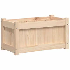 Berkfield Garden Planter 60x31x31 cm Solid Wood Pine