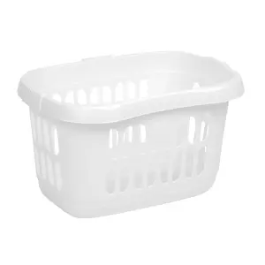 2X Large Plastic Ice White Hipster Laundry Baskets For Laundry Rooms