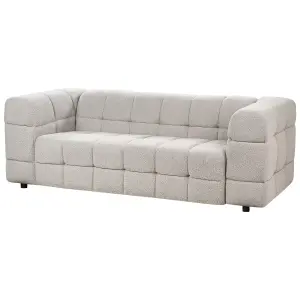 3 Seater Boucle Sofa Grey MULLOLA