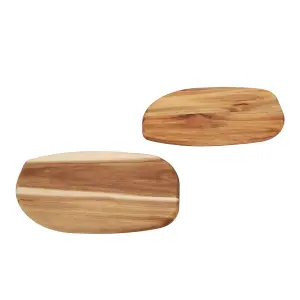 Interiors by Premier Versatile Set Of 2 Serving And Chopping Board, Stylish Chopping Board , Sustainable Kitchen Cutting Board