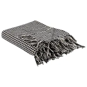 Blanket DAMEK Cotton 125 x 150 cm Black