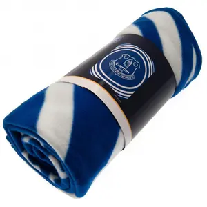 Everton FC Fleece Pulse Blanket Blue/White (One Size)