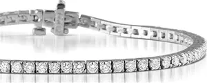 Diamond Tennis Bracelet Chloe 3.00Ct Premium Claw Set 18K White Gold